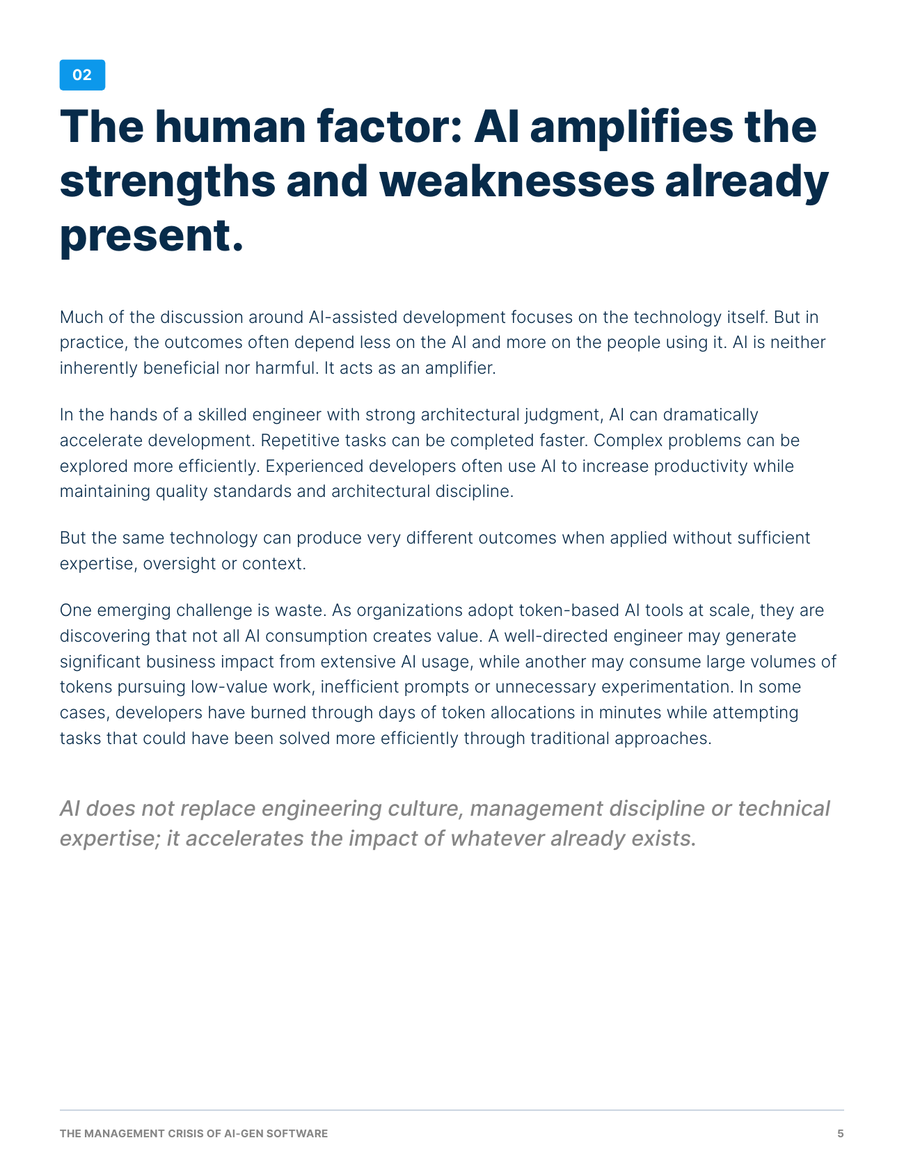 The Management Crisis of AI-Gen Software, page 6 of 17