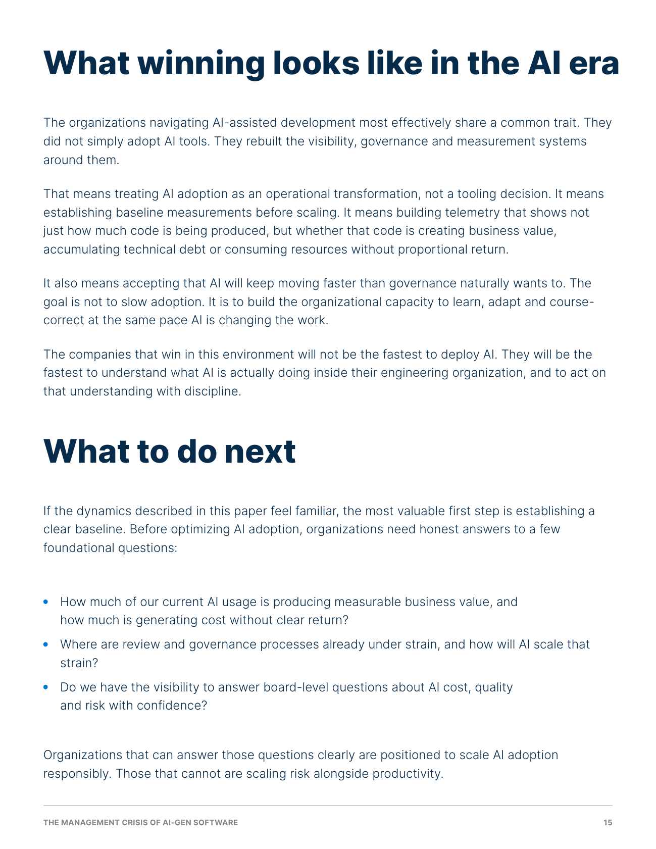 The Management Crisis of AI-Gen Software, page 16 of 17
